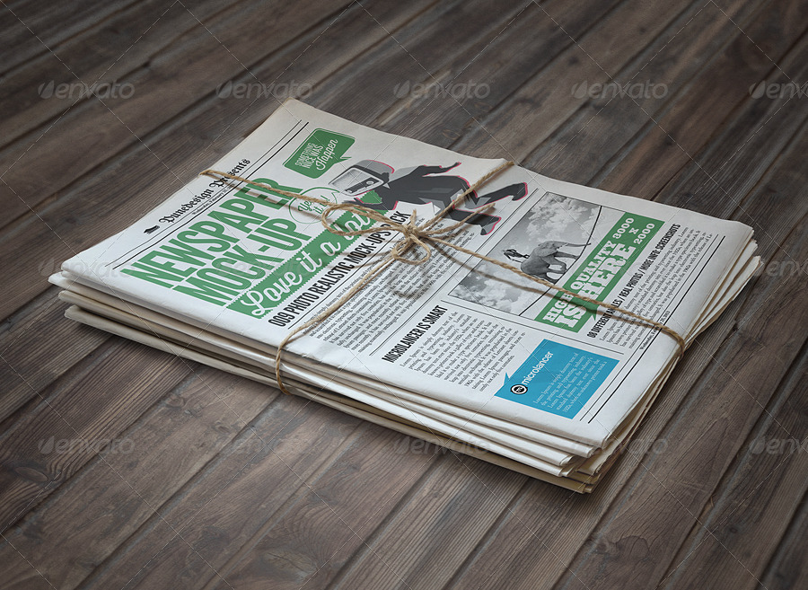 Newspaper / Newsletter MockUp 2, Graphics GraphicRiver